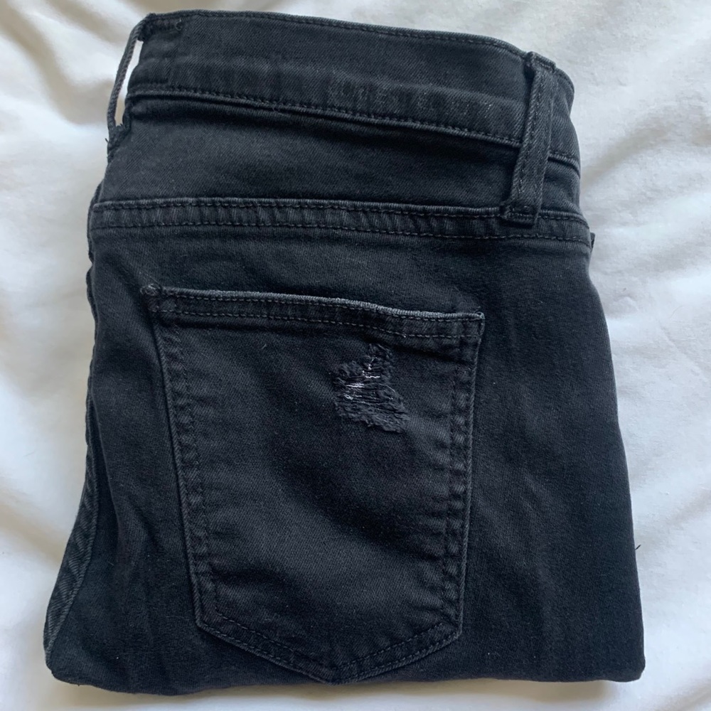 Current/Elliot low waist distressed skinny jeans
